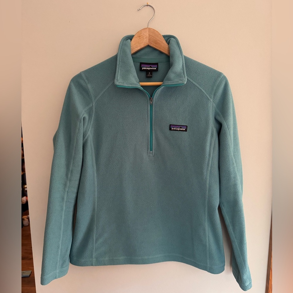 Patagonia Micro D 1/4-Zip Fleece Pullover - Women's Teal Like New
